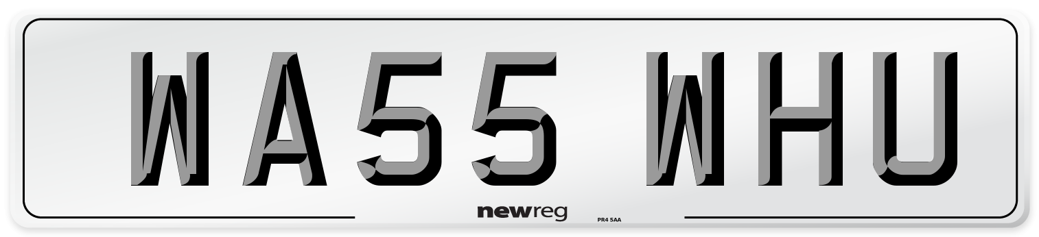 WA55 WHU Number Plate from New Reg